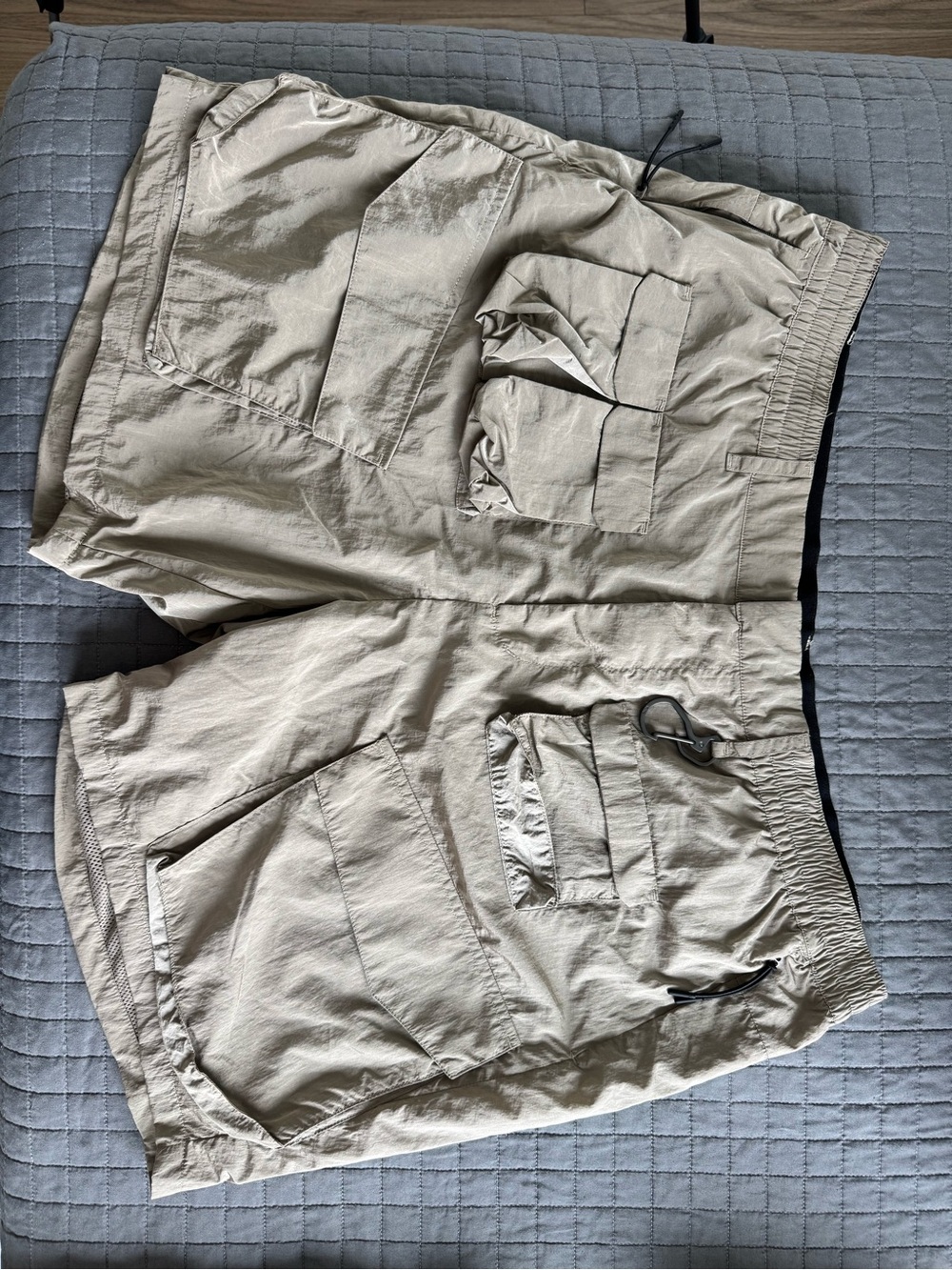 NWT Kith Nylon Cargo Shorts – Sand/Tan – Size XXL